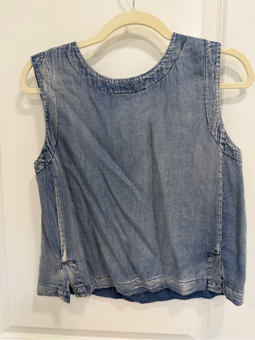 Mustard Seed Light Denim Blue Sleeveless Tank Top